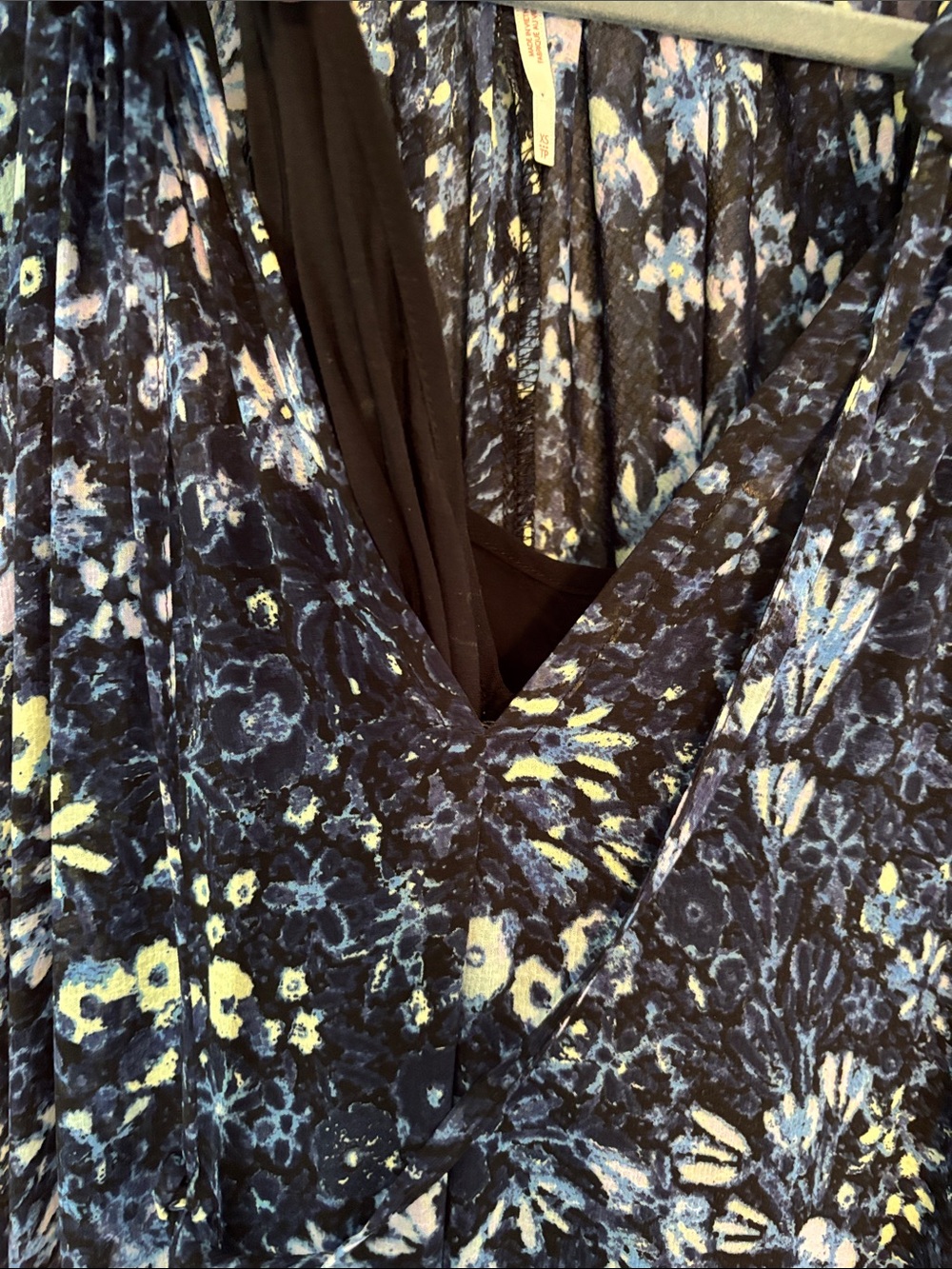 Free People Feeling Groovy Navy Floral Maxi Dress - Picture 4 of 5